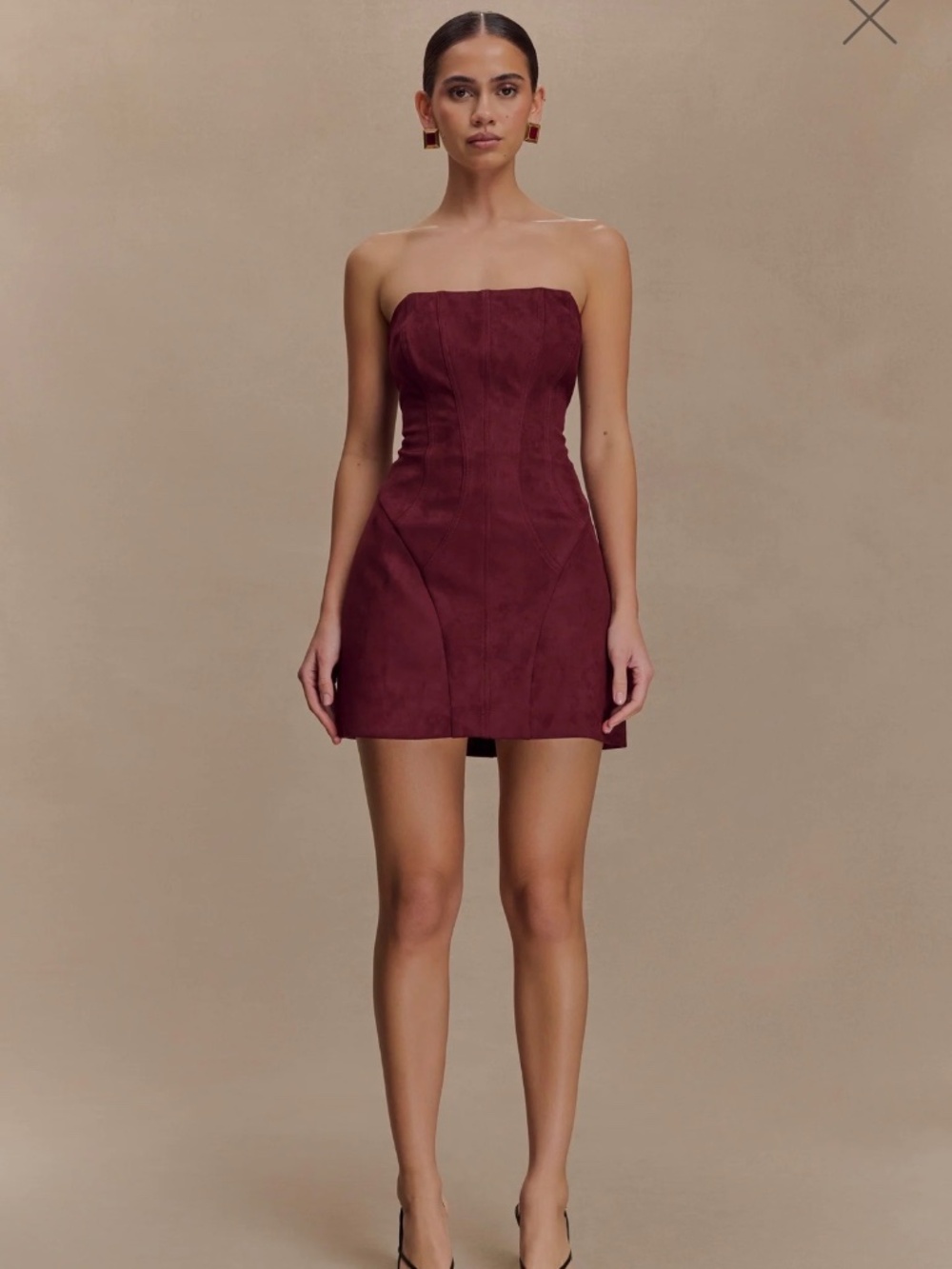 Andy Faux Suede Mini Dress